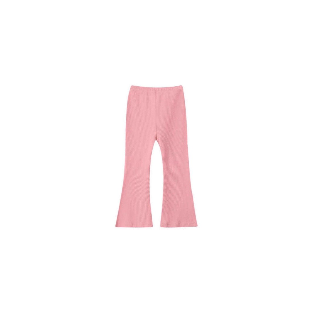 Versatile Casual And Stylish Solid - color Leggings For Little Girls - Two & Gathered