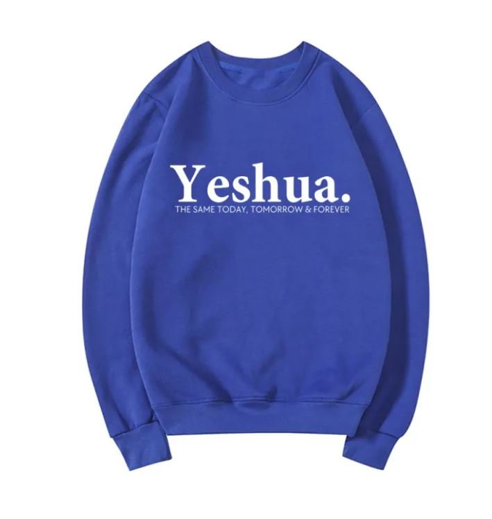 Vintage Yeshua Christian Sweatshirt Christian Apparel Faith - Two & Gathered