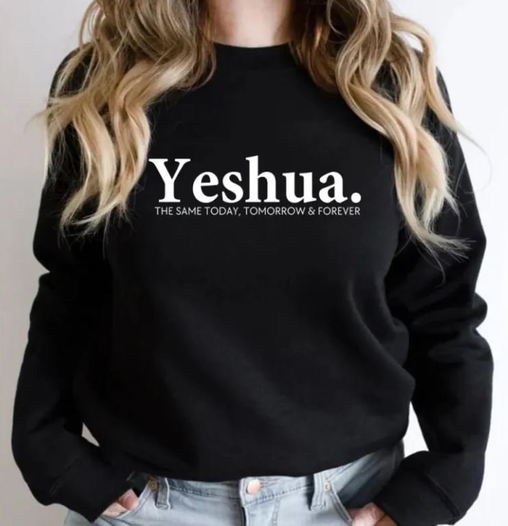 Vintage Yeshua Christian Sweatshirt Christian Apparel Faith - Two & Gathered