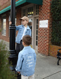 What a Friend in Jesus Kids Denim Jacket - Two & Gathered