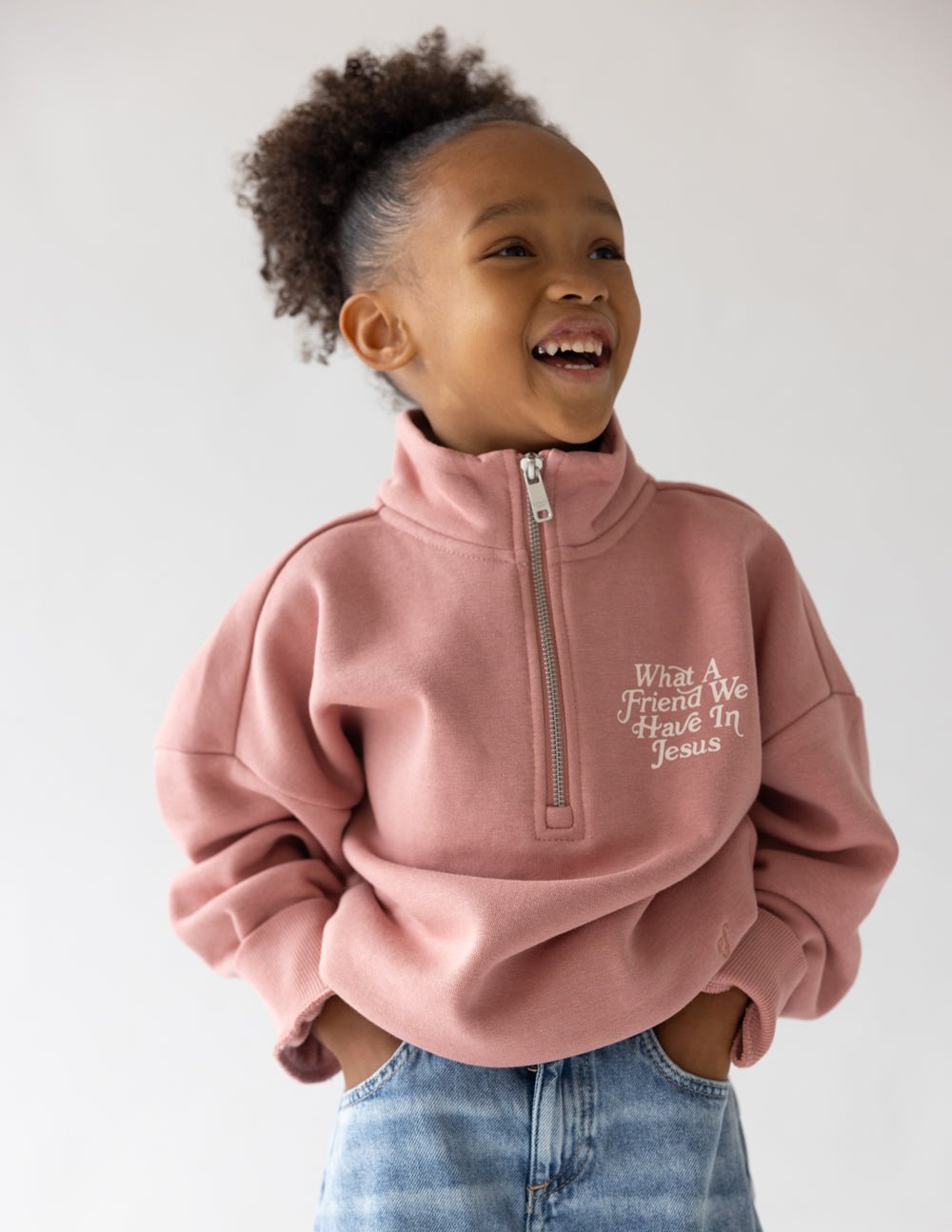 What a Friend in Jesus Kids Half - Zip - Two & Gathered
