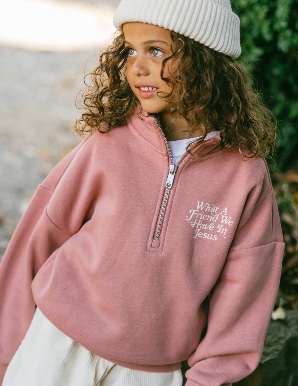 What a Friend in Jesus Kids Half - Zip - Two & Gathered
