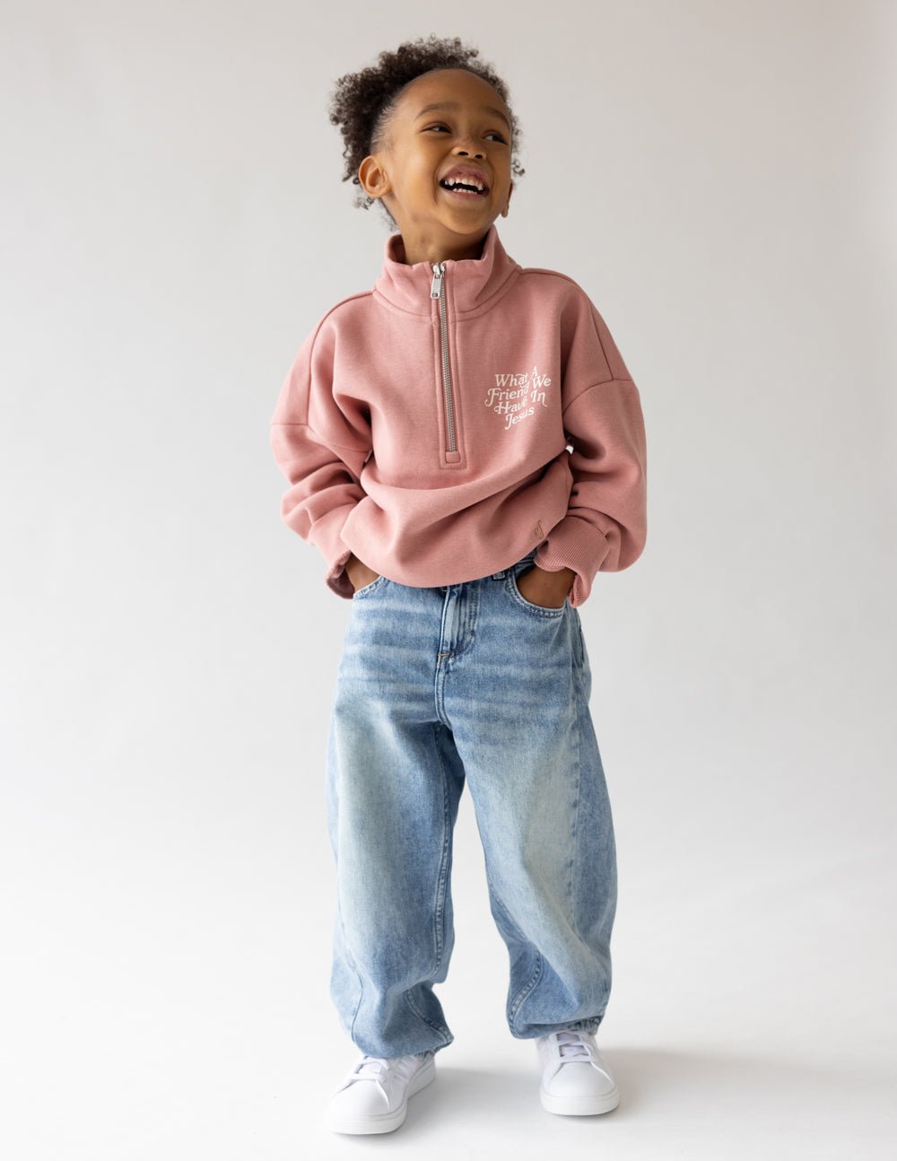 What a Friend in Jesus Kids Half - Zip - Two & Gathered