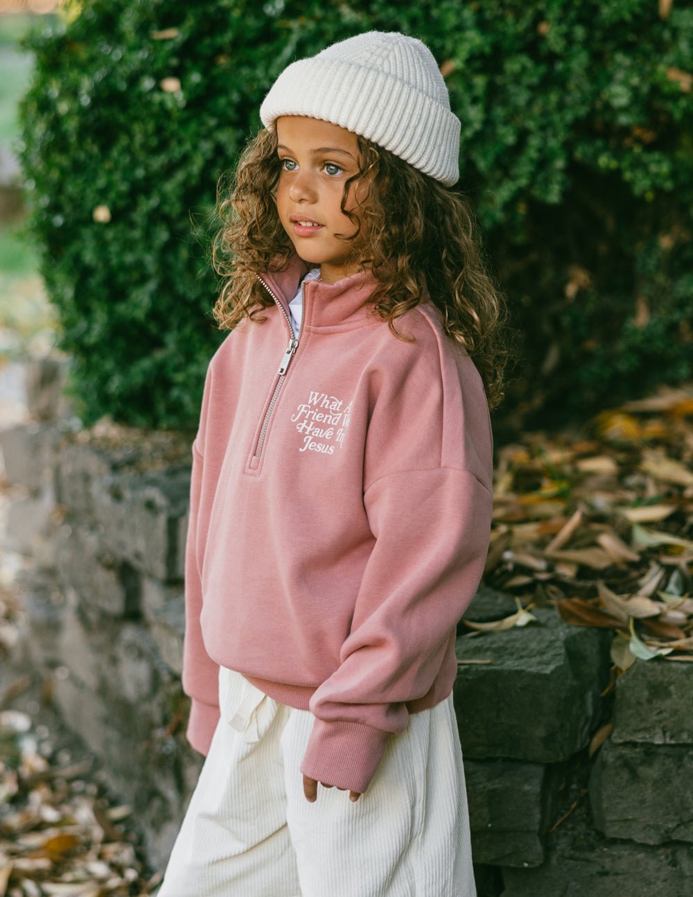 What a Friend in Jesus Kids Half - Zip - Two & Gathered