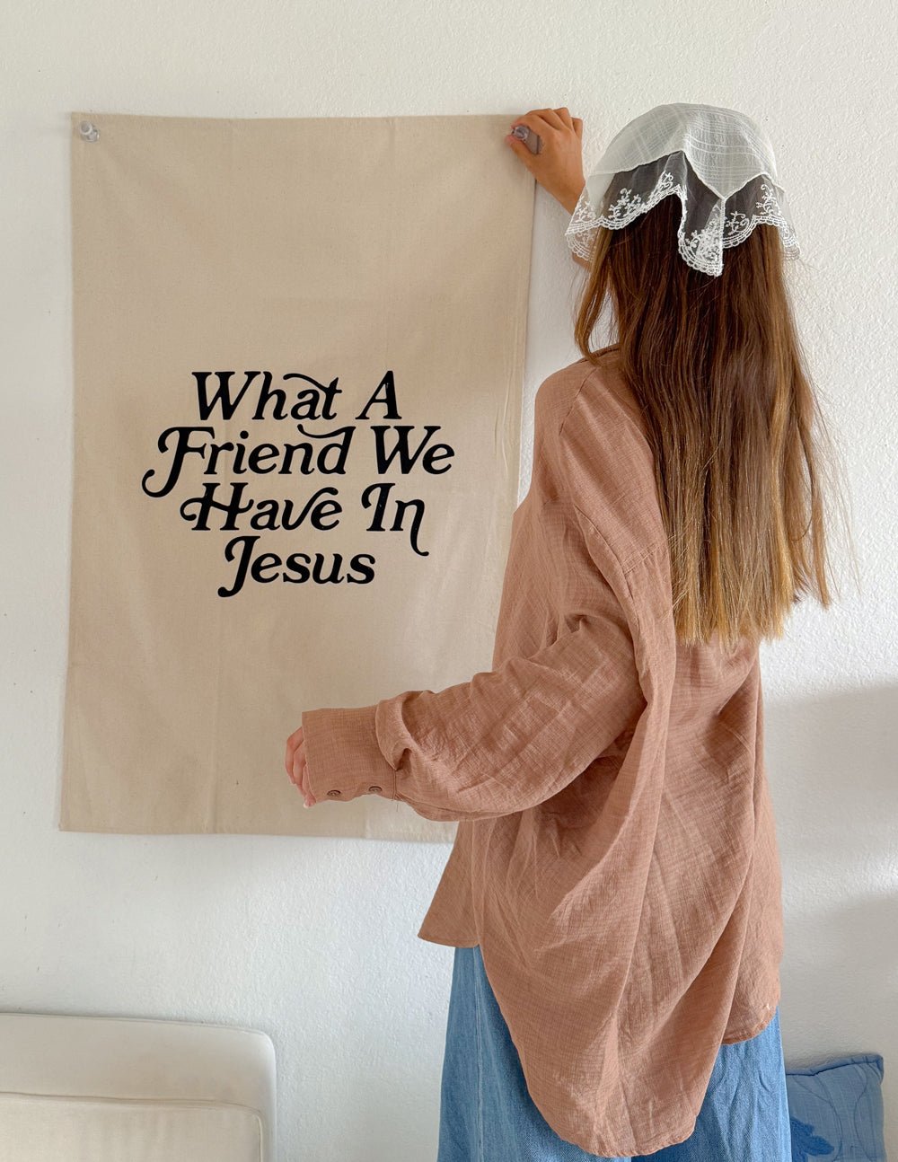What a Friend in Jesus Tapestry - Two & Gathered