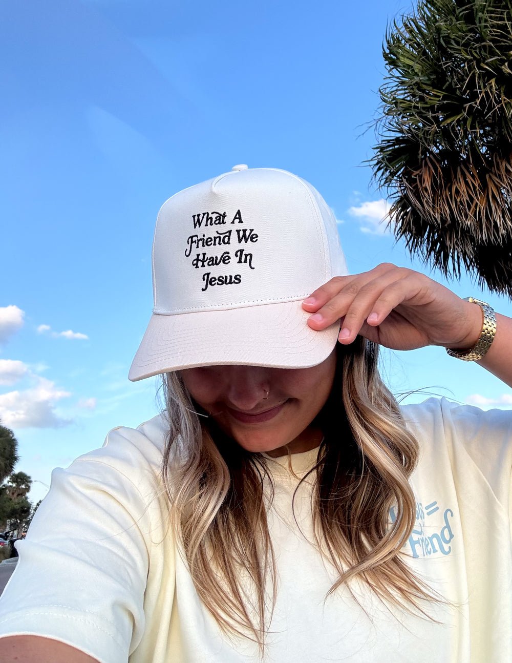 What a Friend in Jesus Trucker Hat - Two & Gathered