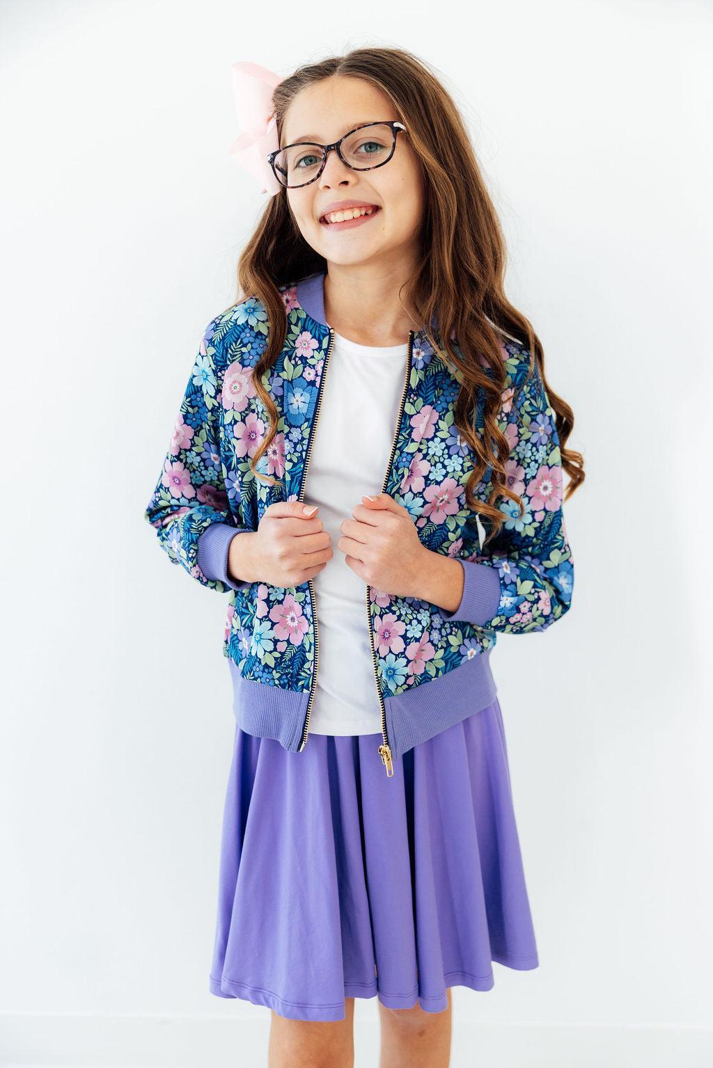 Whimsy Satin Jacket - Two & Gathered