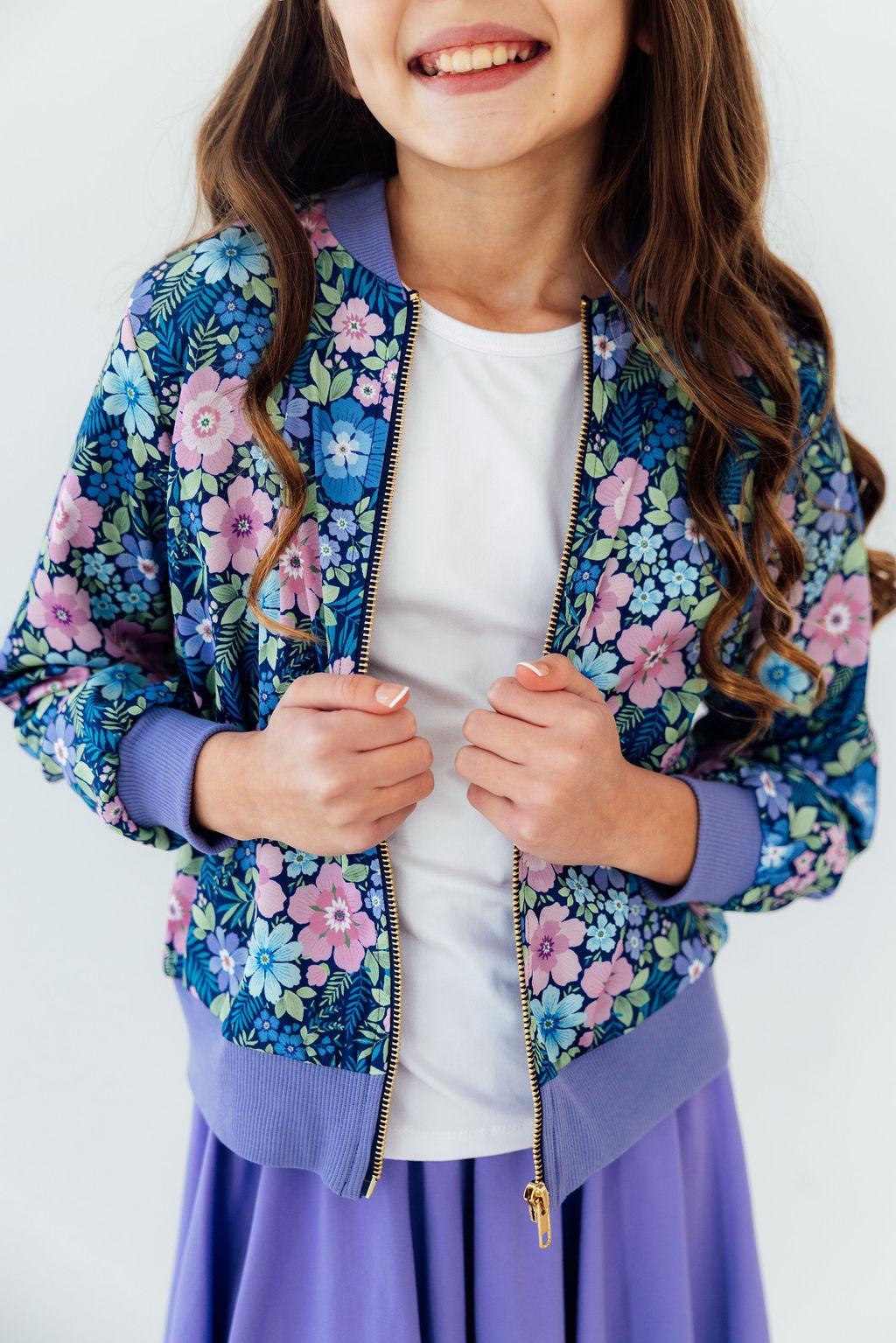 Whimsy Satin Jacket - Two & Gathered