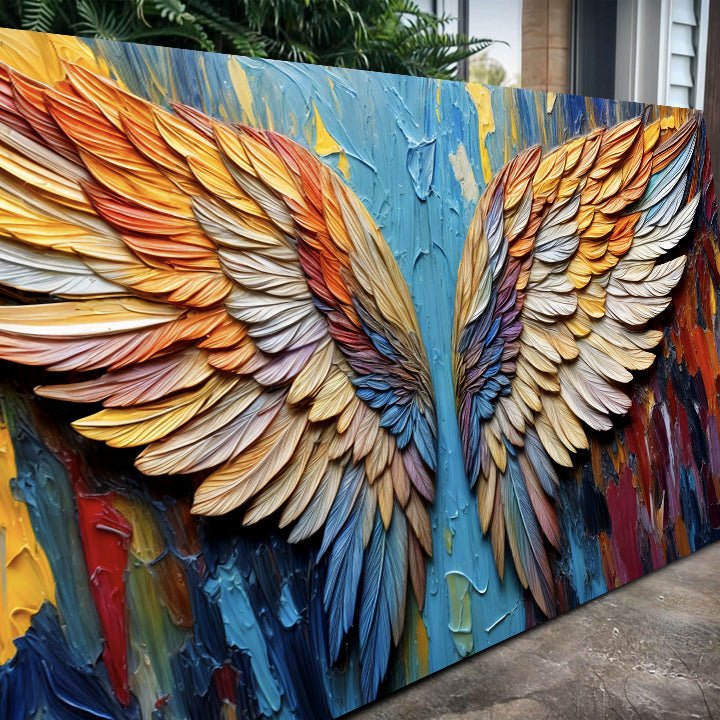 Wings of Hope Impasto Wall Art - Two & Gathered