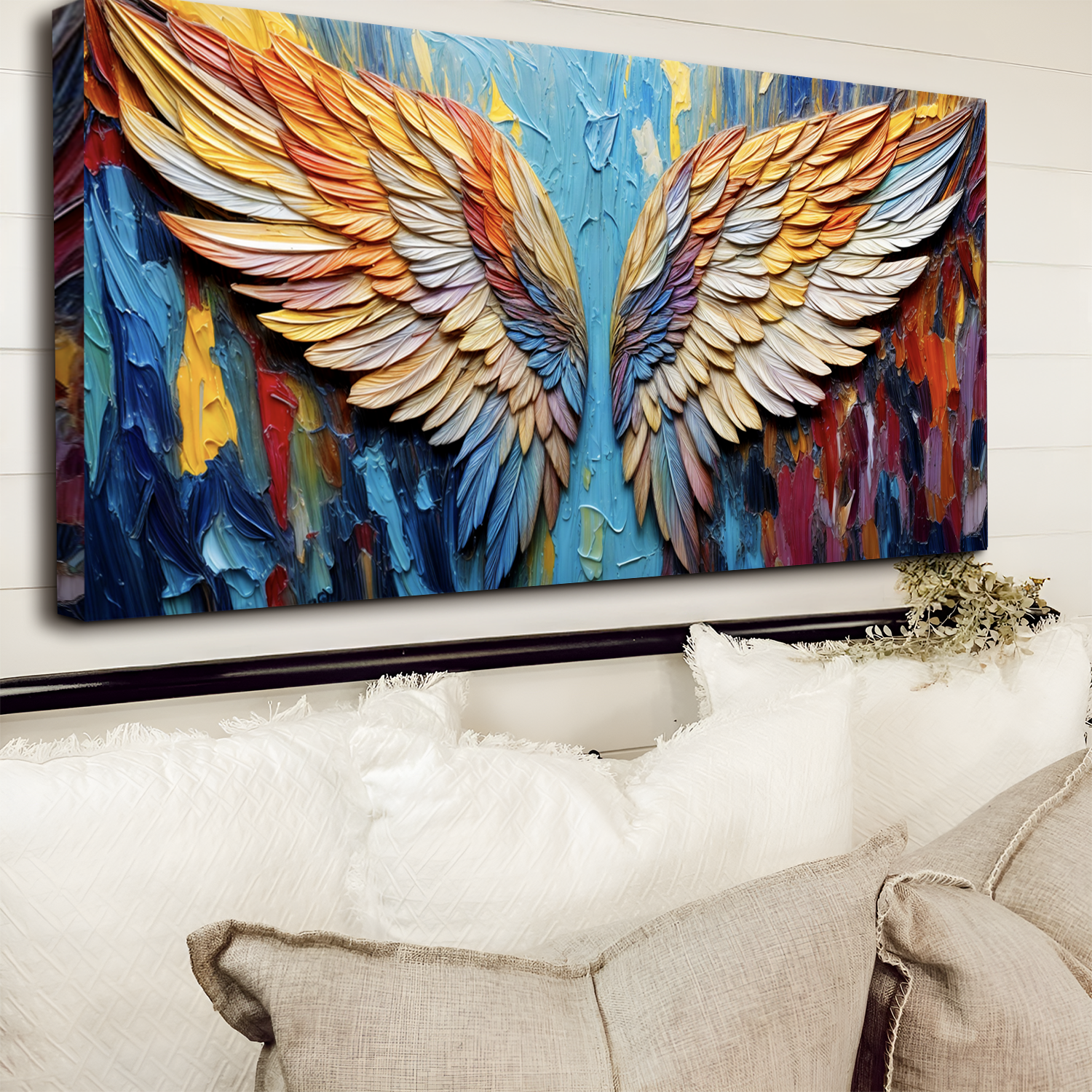 Wings of Hope Impasto Wall Art - Two & Gathered