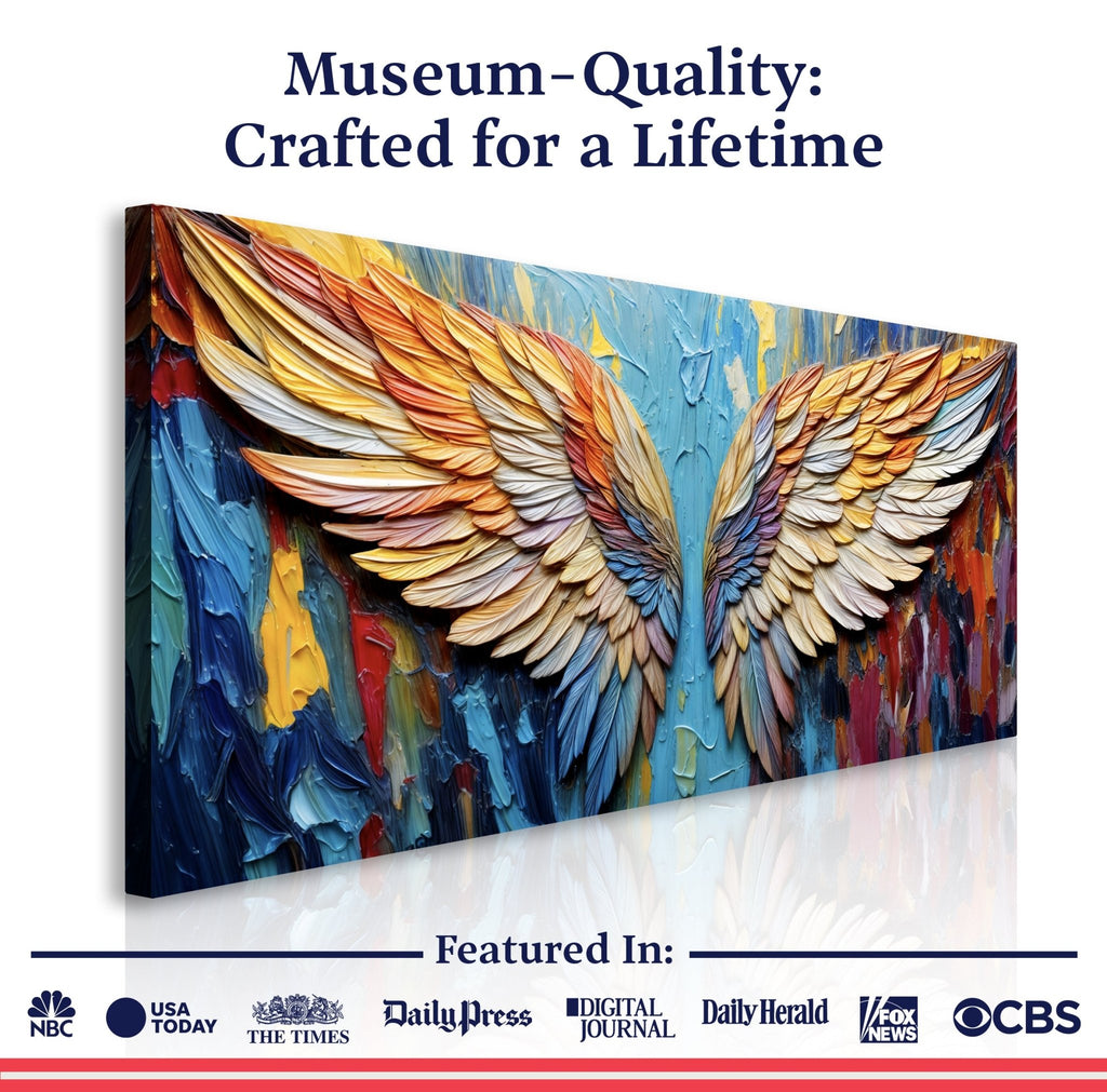 Wings of Hope Impasto Wall Art - Two & Gathered