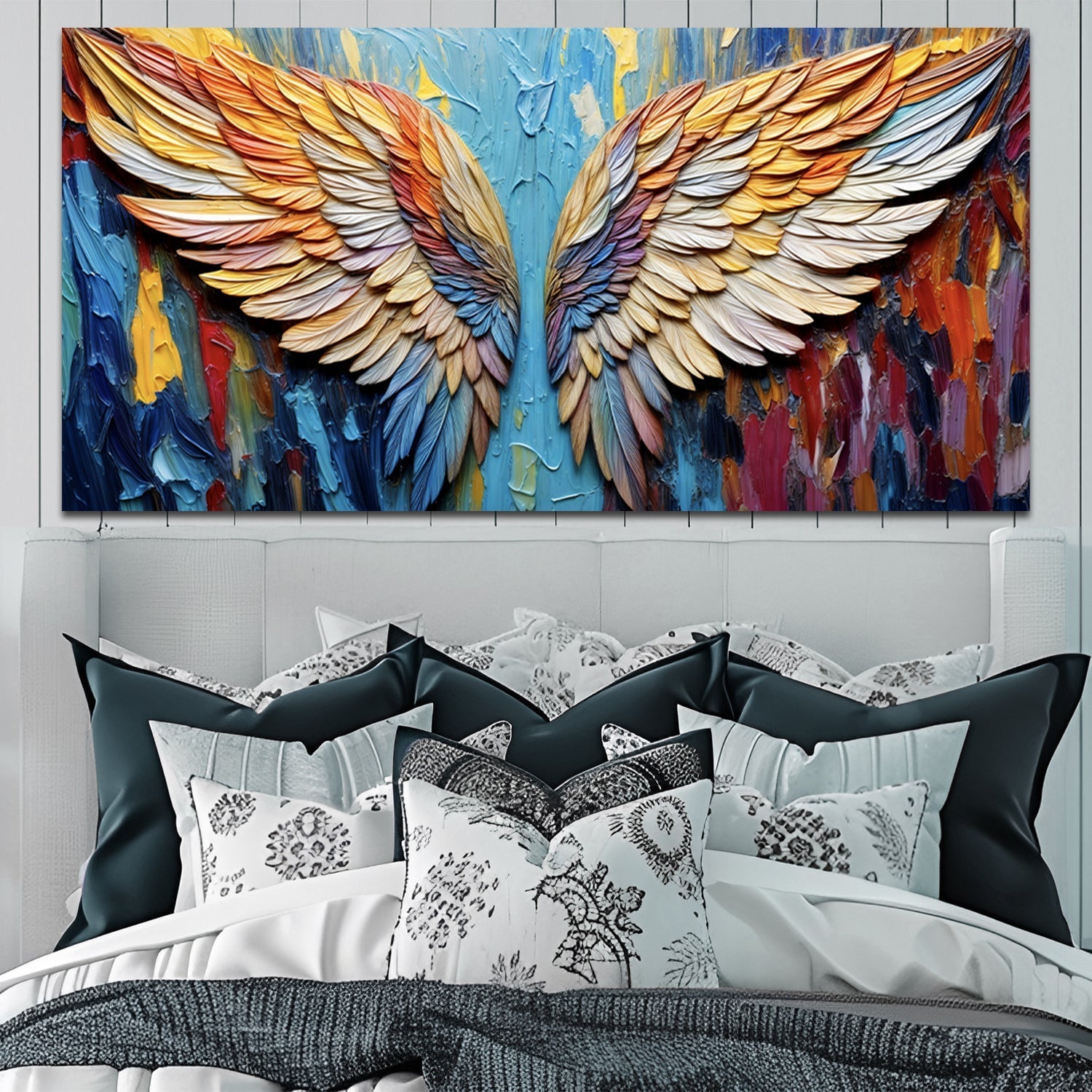 Wings of Hope Impasto Wall Art - Two & Gathered