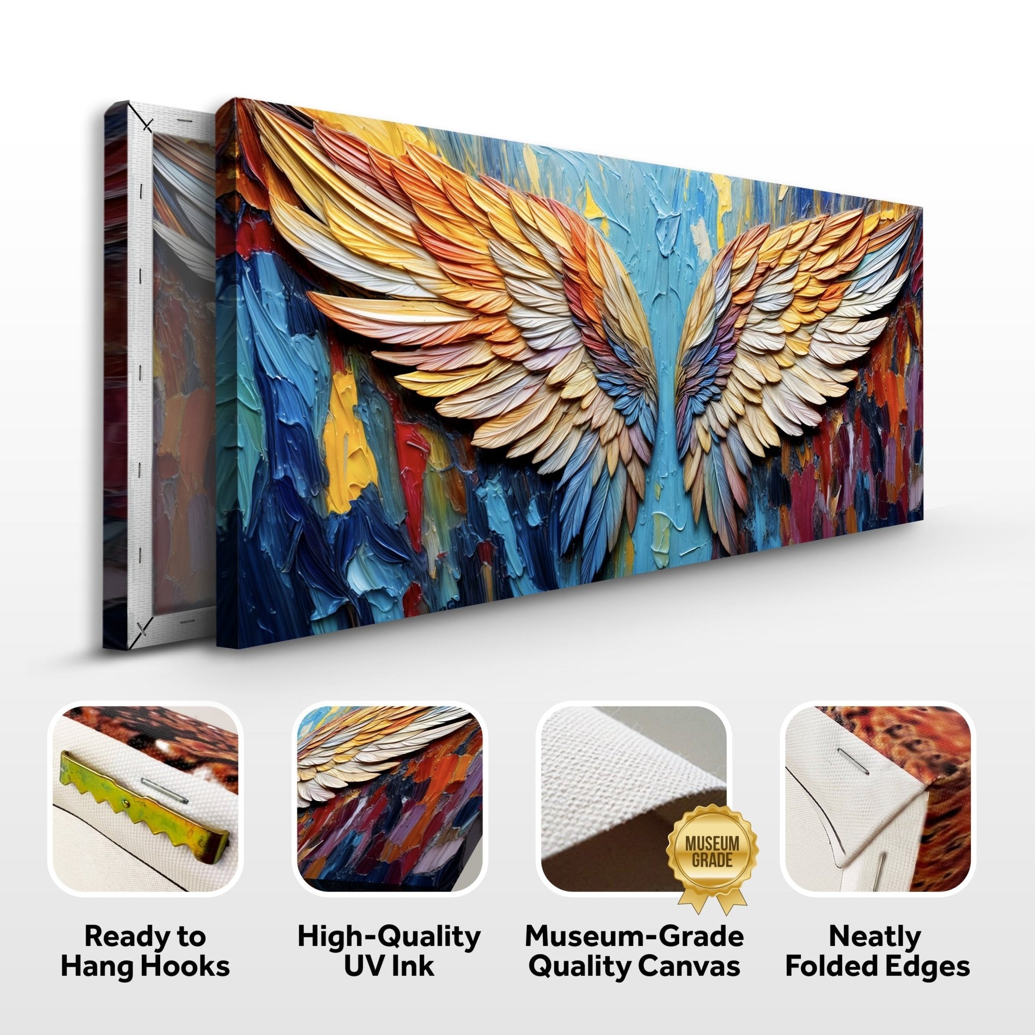 Wings of Hope Impasto Wall Art - Two & Gathered
