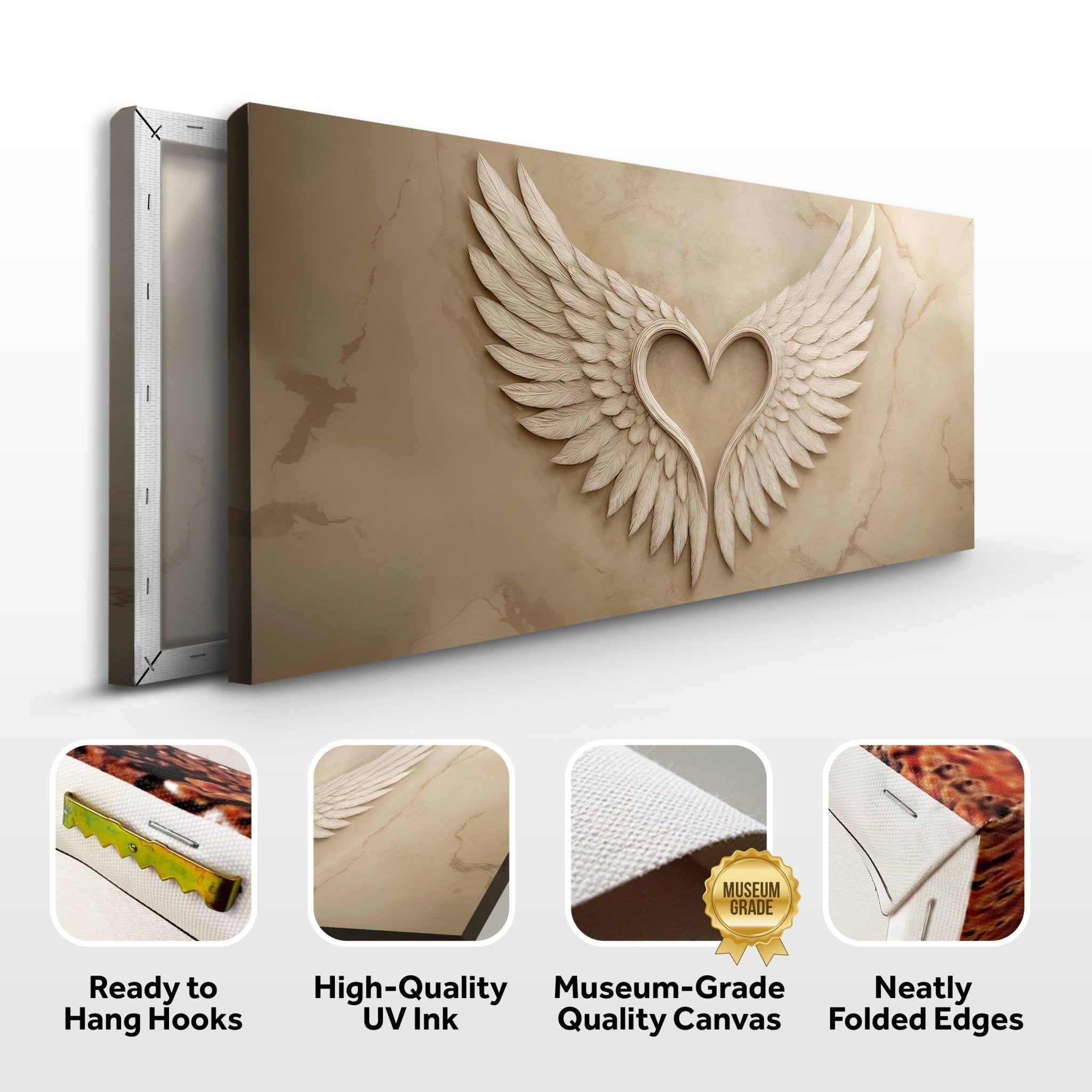 Wings Of Love Abstract Wall Art - Two & Gathered