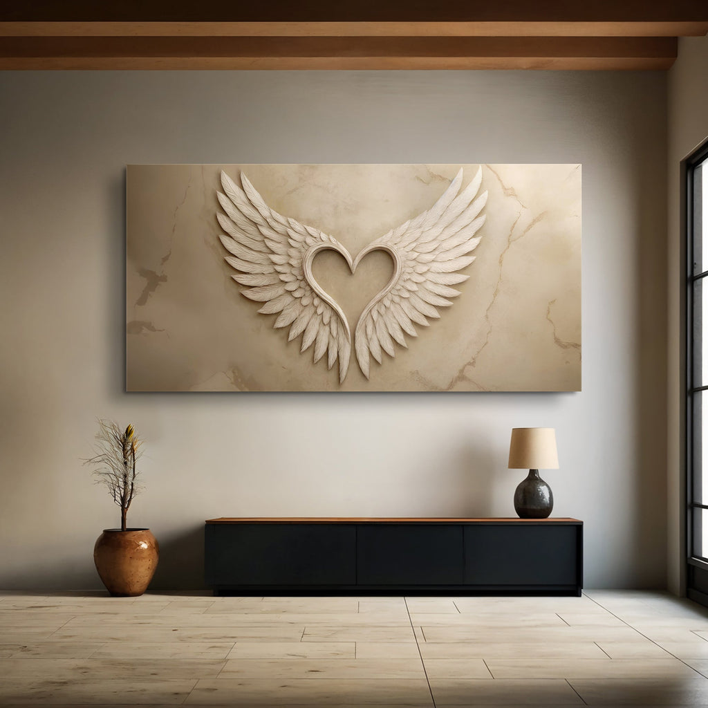 Wings Of Love Abstract Wall Art - Two & Gathered