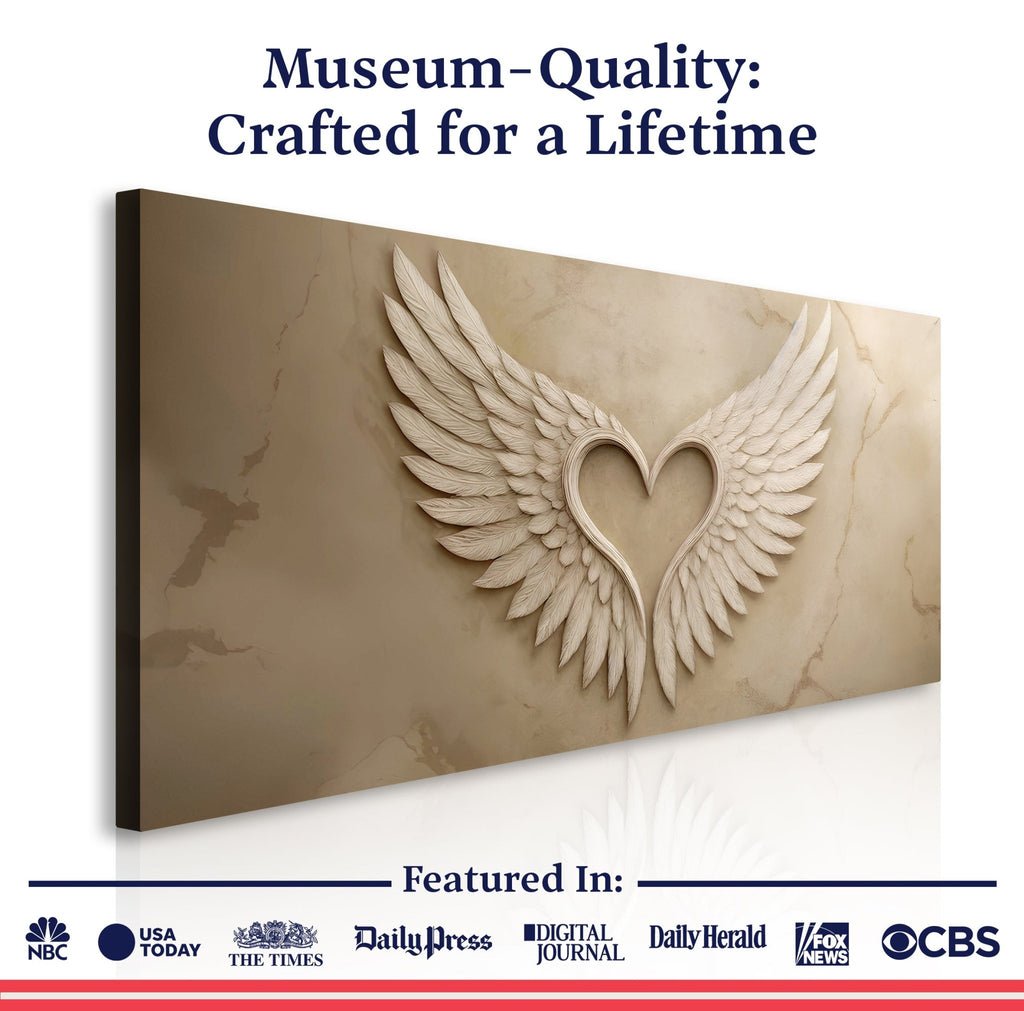Wings Of Love Abstract Wall Art - Two & Gathered