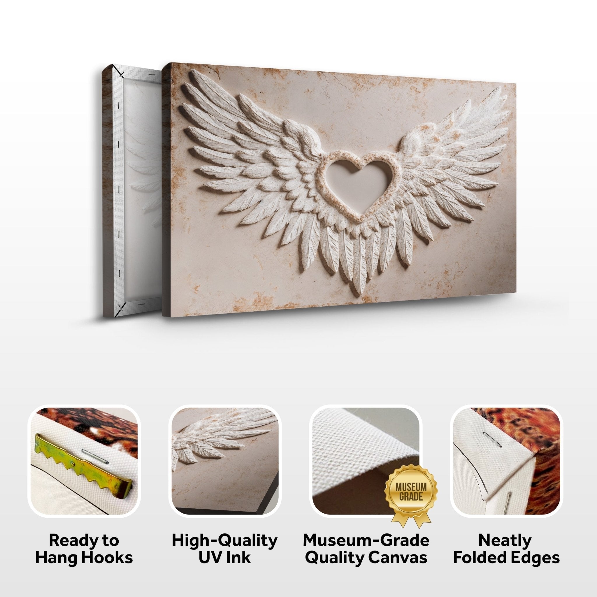 Wings of Love Abstract Wall Art II - Two & Gathered