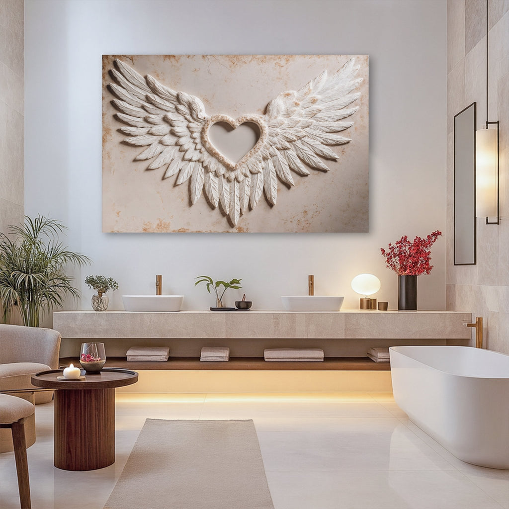 Wings of Love Abstract Wall Art II - Two & Gathered