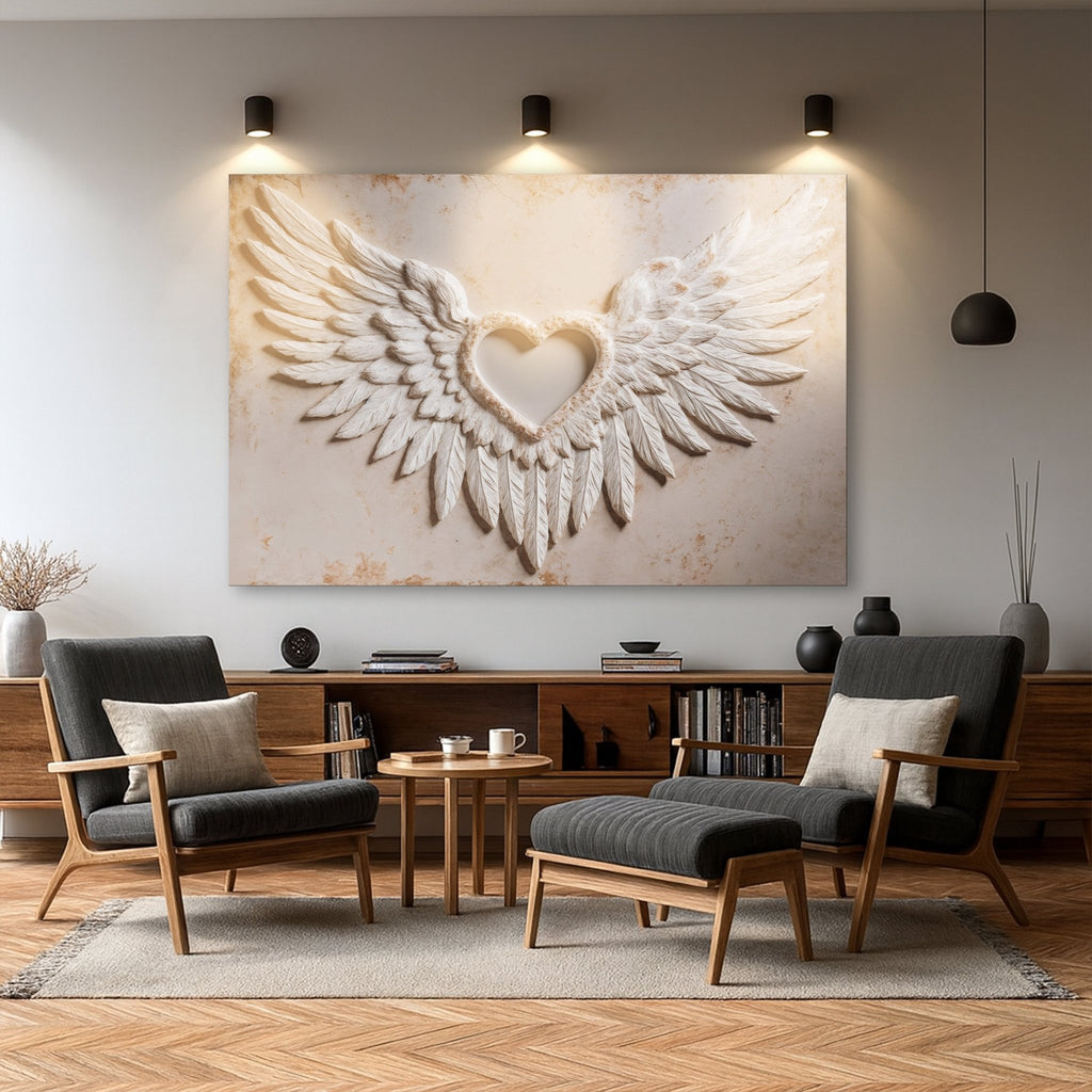 Wings of Love Abstract Wall Art II - Two & Gathered