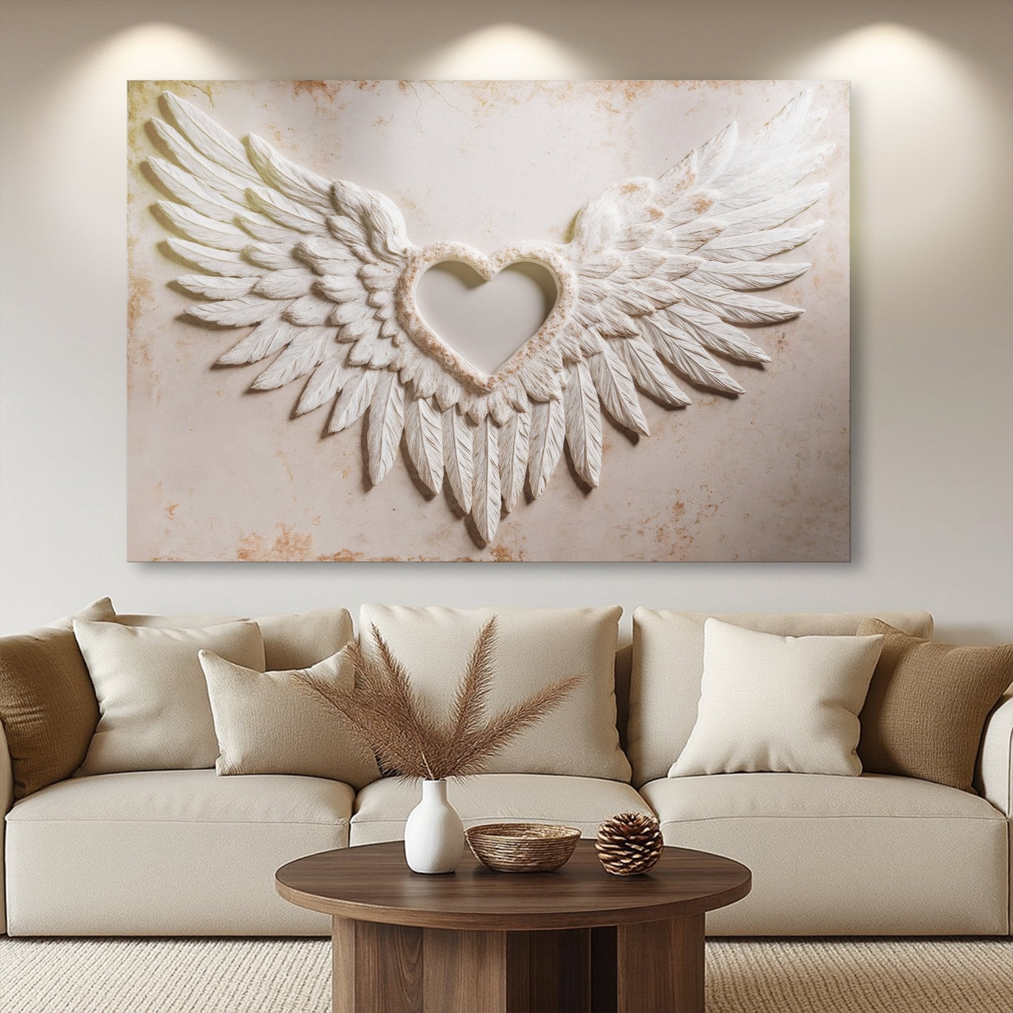Wings of Love Abstract Wall Art II - Two & Gathered