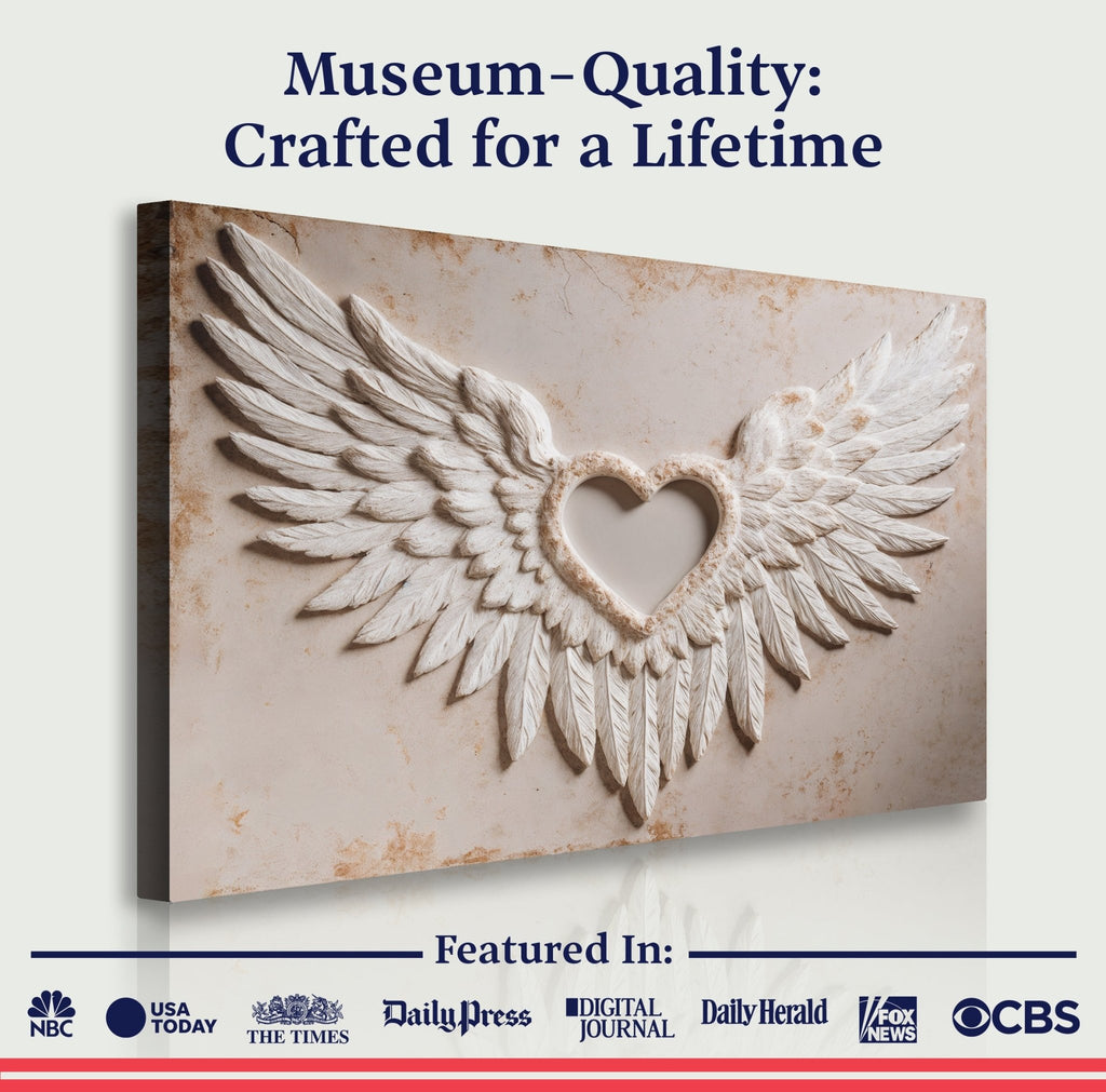 Wings of Love Abstract Wall Art II - Two & Gathered