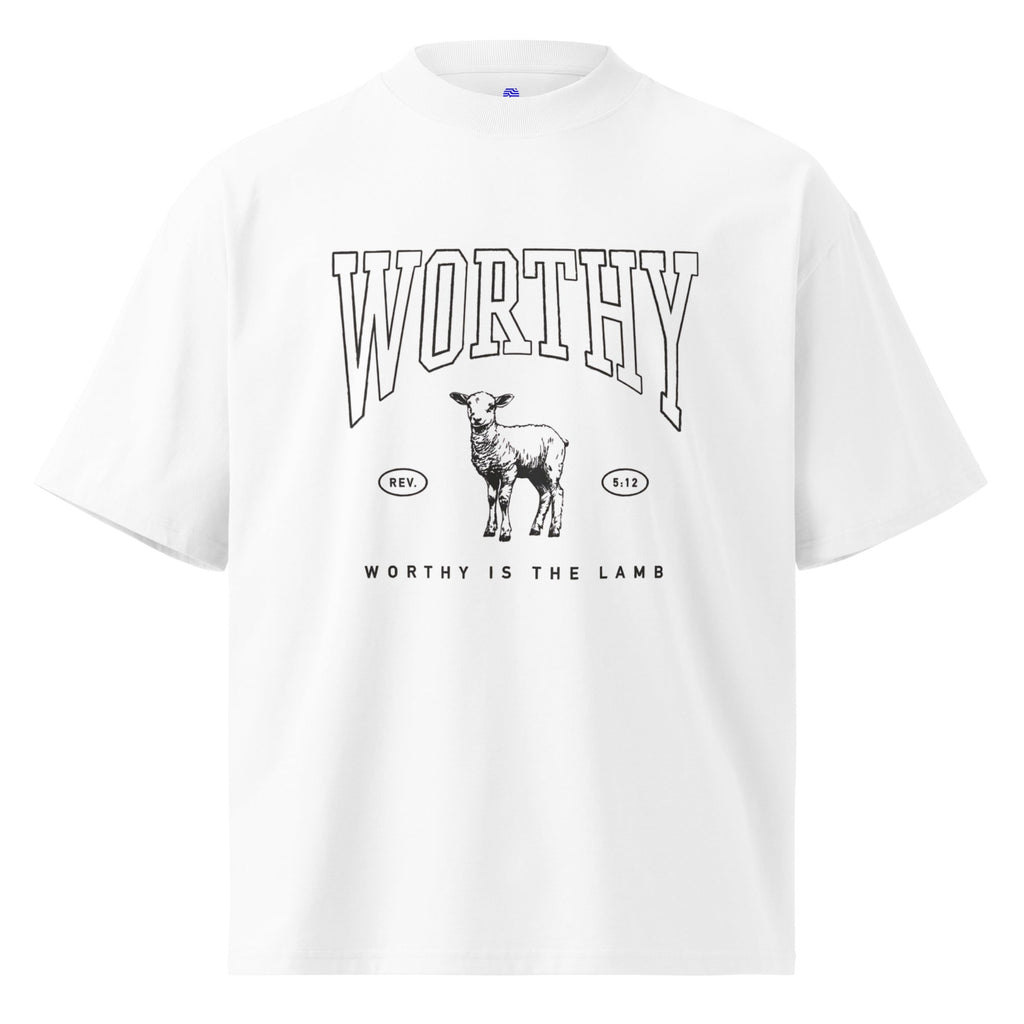 Worthy Unisex oversized high neck t-shirt - Two & Gathered