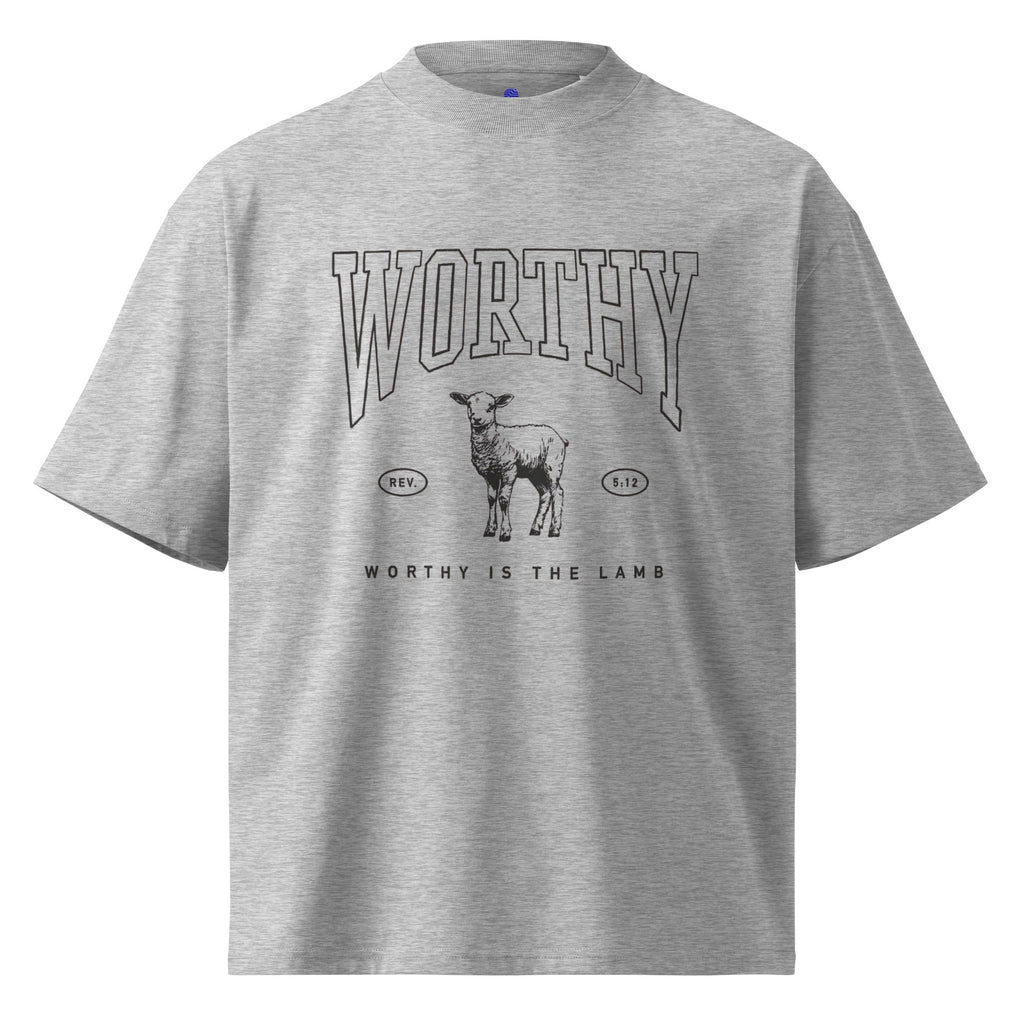 Worthy Unisex oversized high neck t-shirt - Two & Gathered