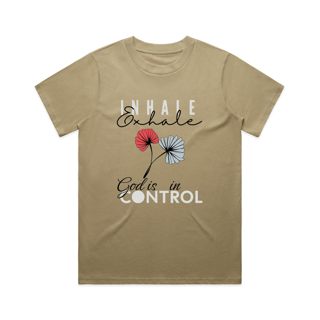 Wo's Classic Tee God is in control - Two & Gathered