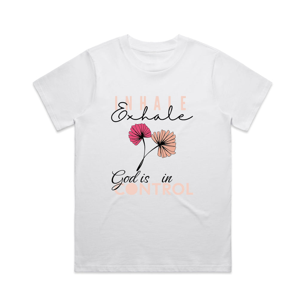 Wo's Classic Tee God is in control - Two & Gathered