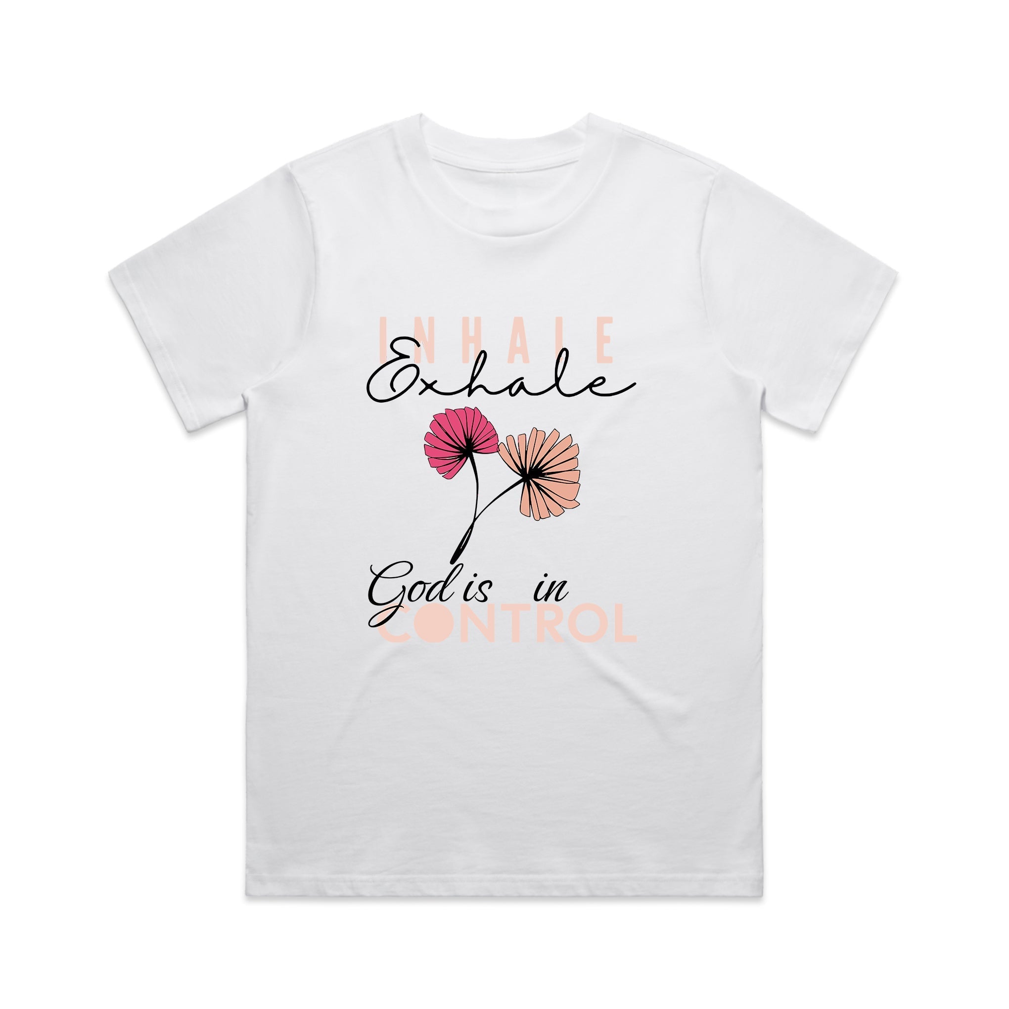 Wo's Classic Tee God is in control - Two & Gathered