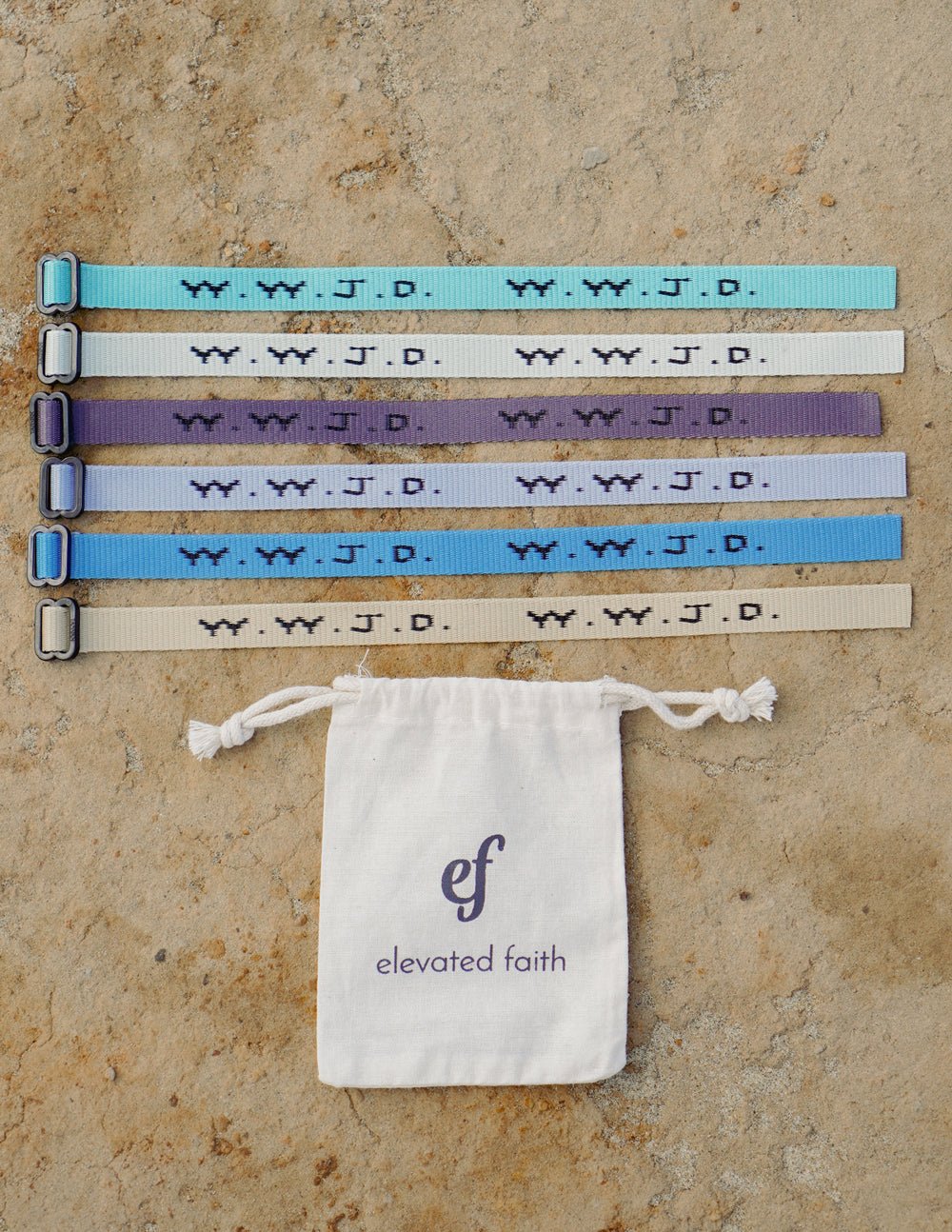 WWJD Surf Bracelet Pack - Two & Gathered